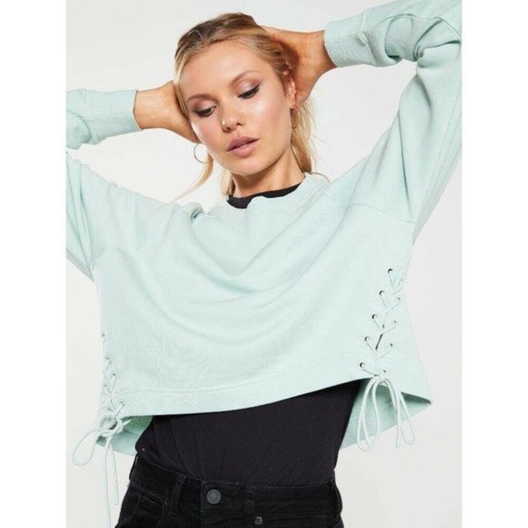 Nike Side Tie Fleece Crew Sweatshirt 